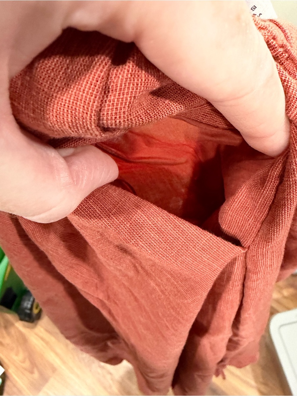 Women’s Rust Drawstring Midi Skirt - Picture 5 of 5